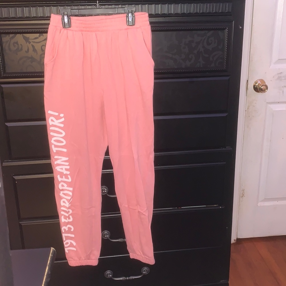 Pink sweatpants
